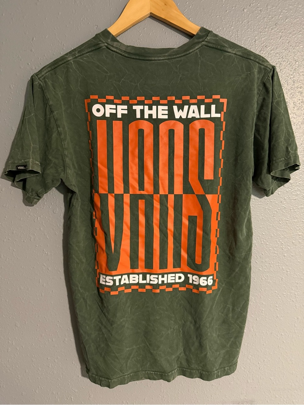 Vans Green and Orange 'Off The Wall' Graphic Wall Art